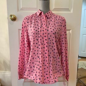 & Other Stories silk button-down shirt, size 12/L